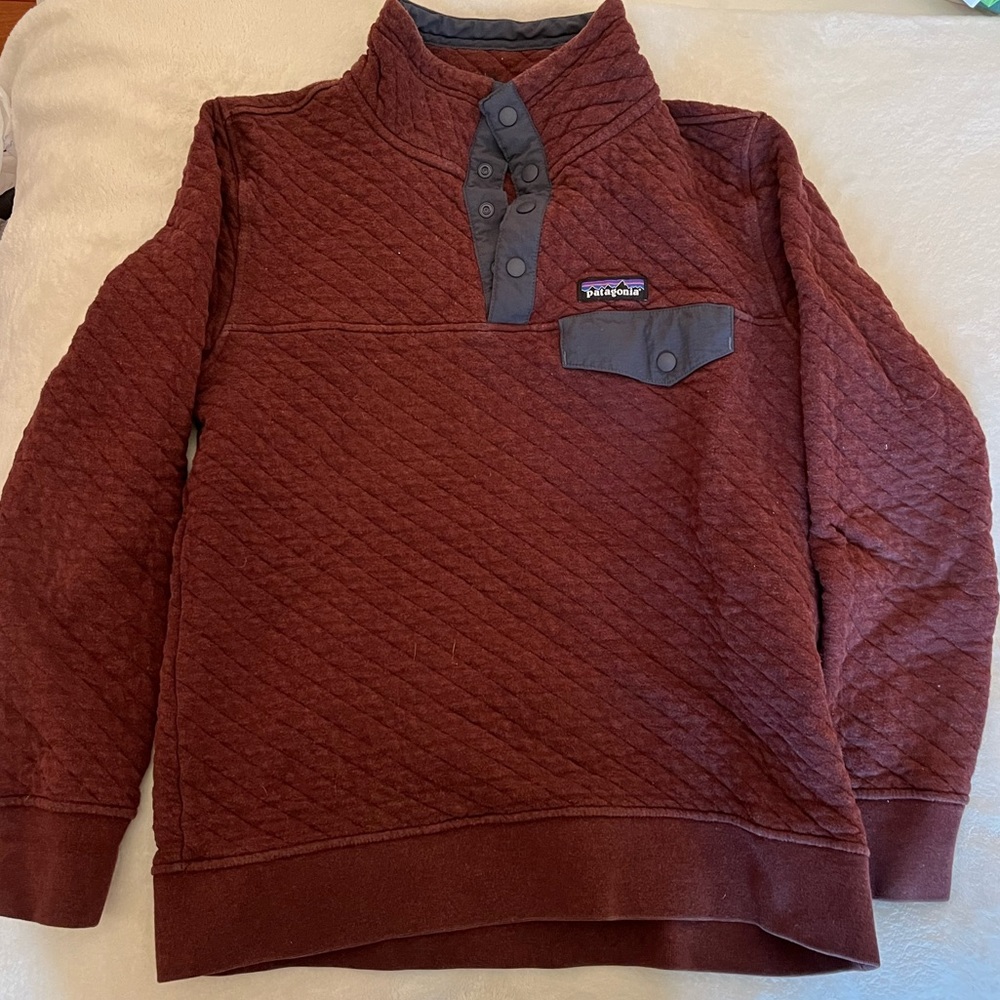 Patagonia quilted snap pullover
